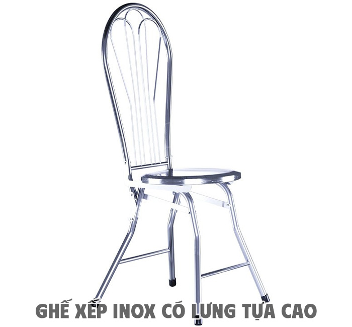 Ghế Xếp Inox Có Lưng Tựa Cao Là Gì?