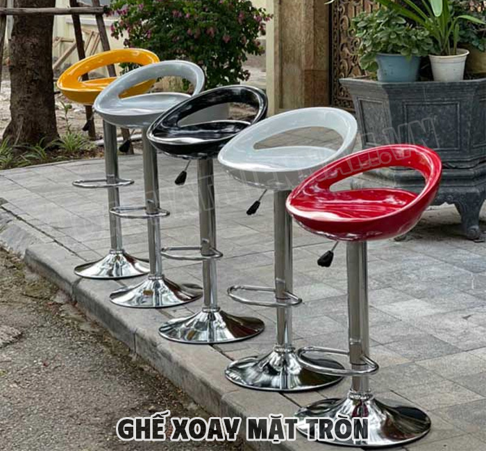 Ghế Xoay Mặt Tròn Quầy Bar