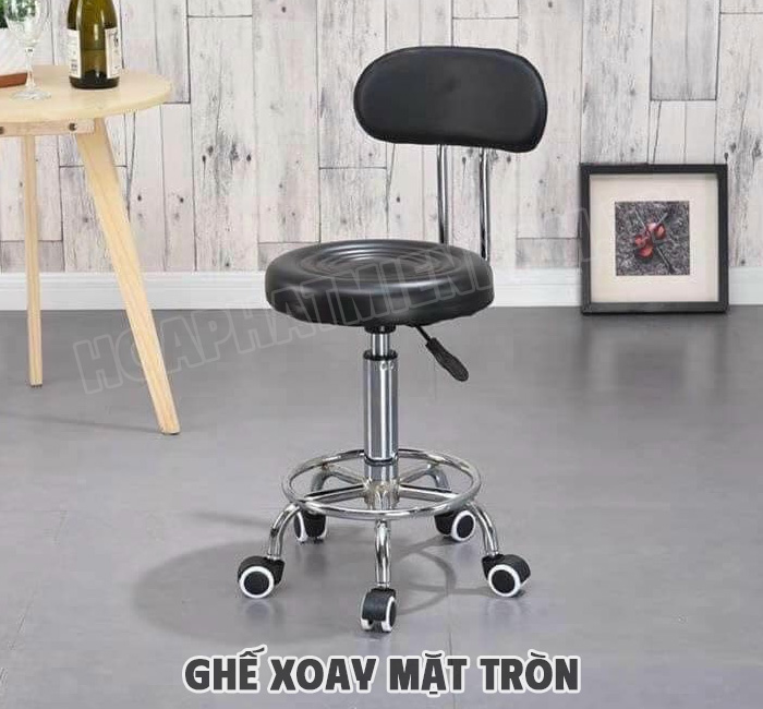 Ghế Xoay Mặt Tròn Có Tựa