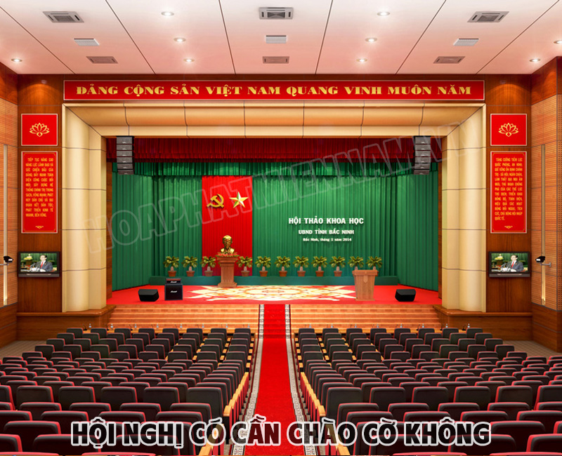 Hội nghị có cần chào cờ không?