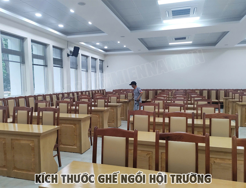 Tiêu chuẩn kích thước ghế ngồi hội trường