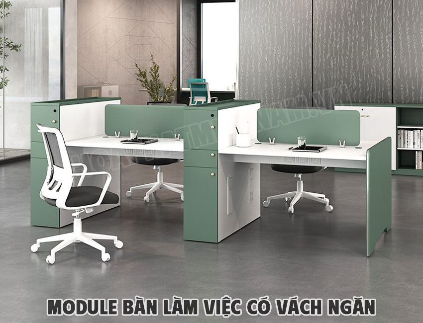 Module Bàn Làm Việc Có Vách Ngăn Là Gì?