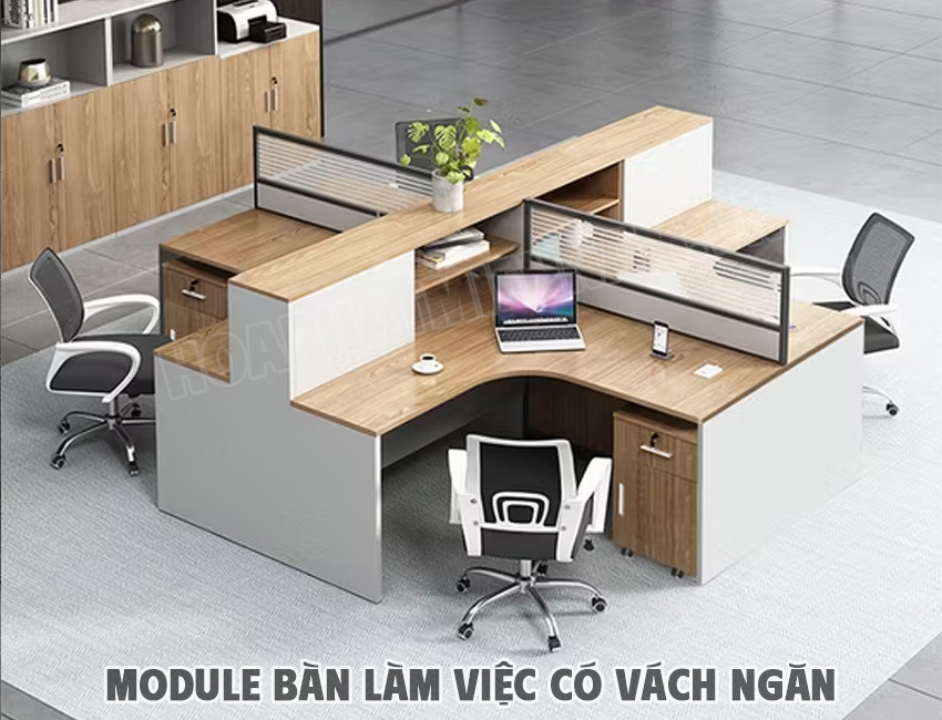 Bí Kíp Chọn Module Bàn Làm Việc Có Vách Ngăn Chuẩn Không Cần Chỉnh