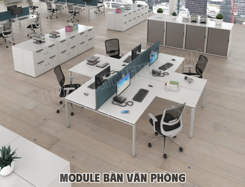 Cách Bố Trí Module Bàn Văn Phòng Hiệu Quả