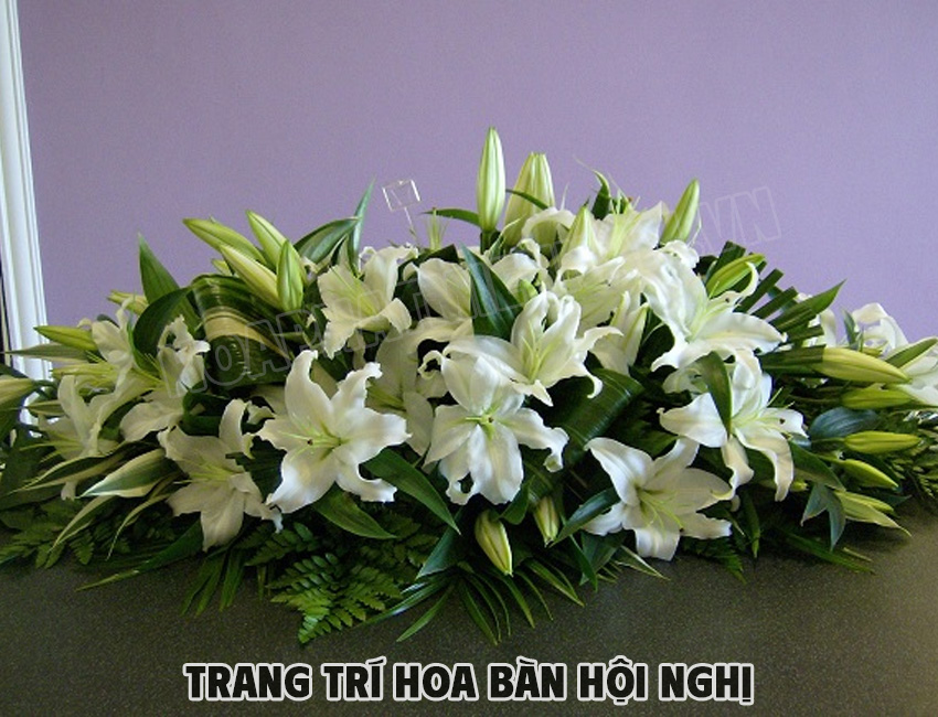 Hoa Ly Trang Trí Bàn Hội Nghị