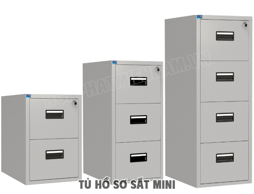 Tủ hồ sơ sắt mini 3 ngăn