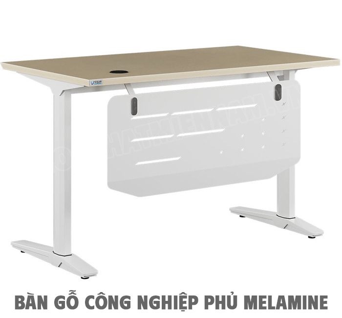 Bàn nhân viên chân sắt mặt gỗ công nghiệp UN120SCS3