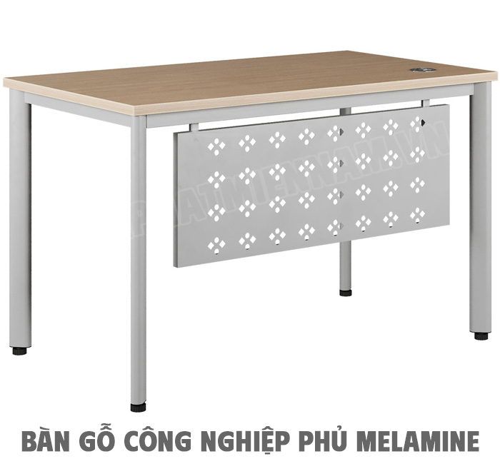 Bàn làm việc chân Oval mặt Melamine HR120SC7Y1