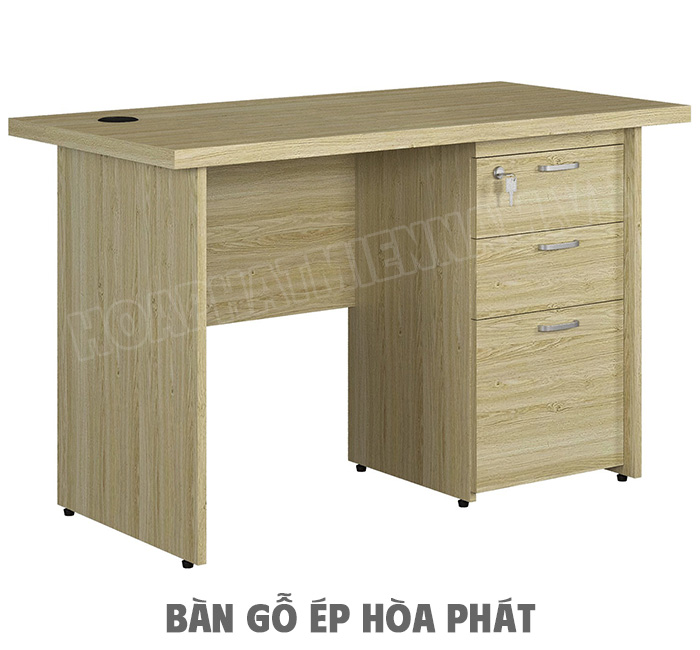 Bàn làm việc hộc liền gỗ ép AT120HL3DR