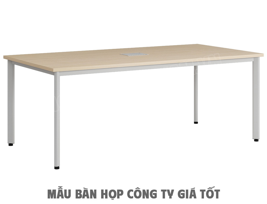 Bàn họp chân sắt Oval cho công ty HRH1810C7
