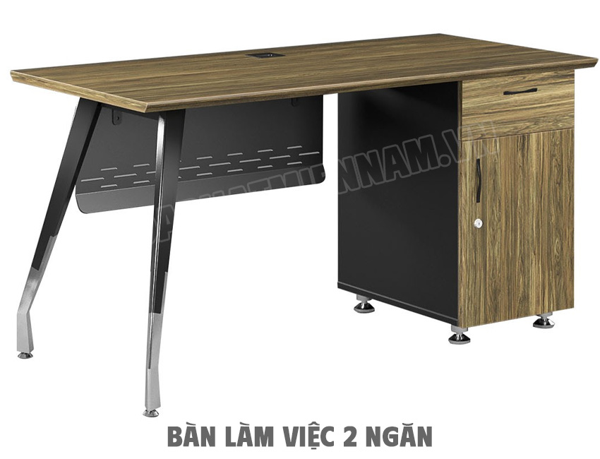 Bàn chân sắt hiện đại 2 ngăn tủ BRI120HLC15