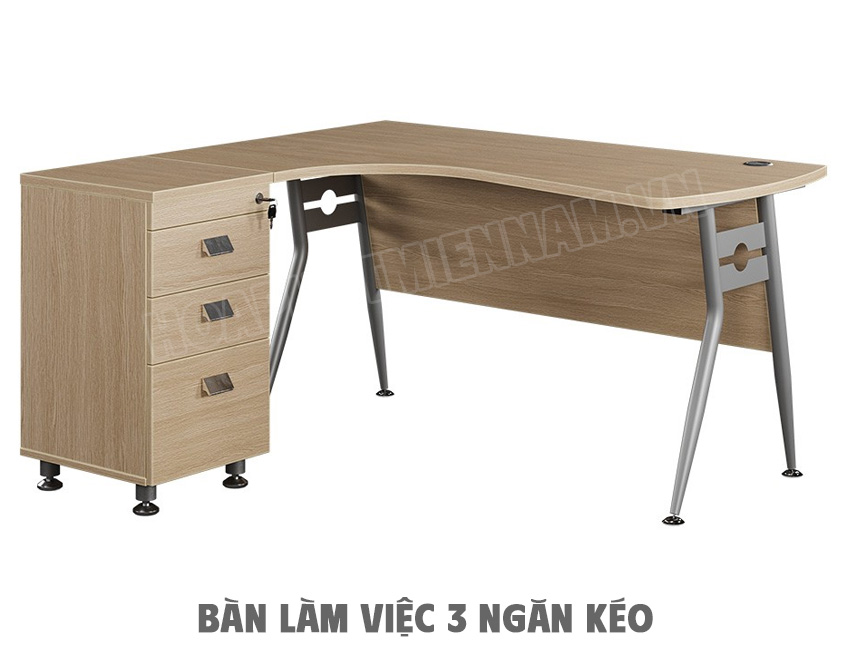 Bàn góc L 3 ngăn kéo HRL1450C1