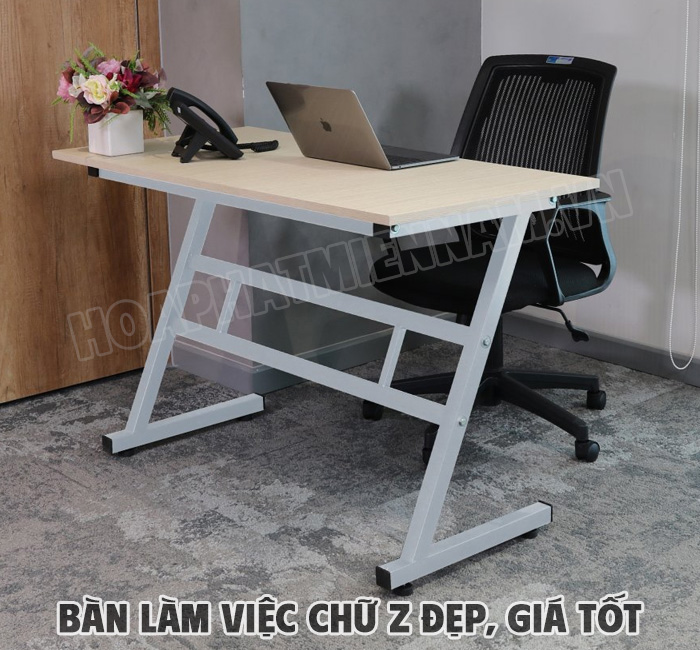 Bàn làm việc chữ Z đơn giản
