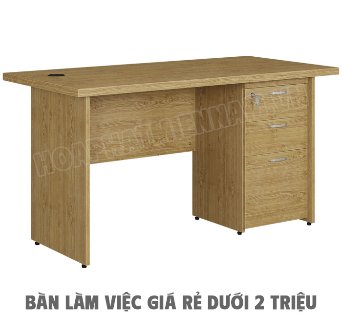 Bàn làm việc giá rẻ dưới 2 triệu mặt ghép giả AT120HL3DR