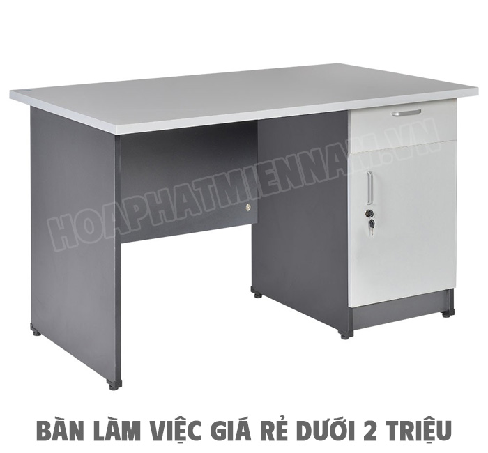 Bàn làm việc gỗ công nghiệp có hộc tủ HP120SHL3C