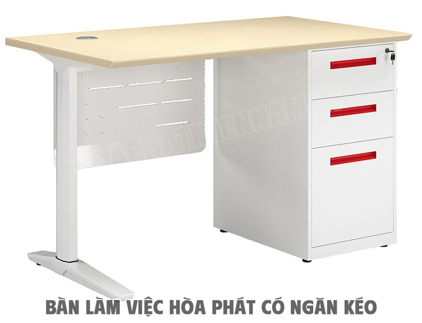 Bàn làm việc hiện đại hộc tôn ngăn kéo UN120SHLCS3