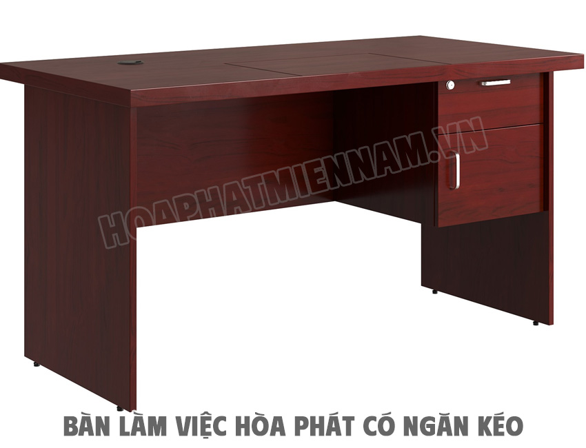 Bàn làm việc sơn PU hộc tủ treo ET1400HLR