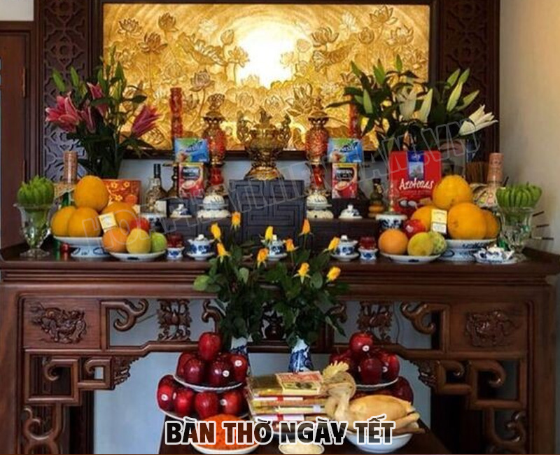 Những lưu ý quan trọng khi trang trí bàn thờ ngày Tết