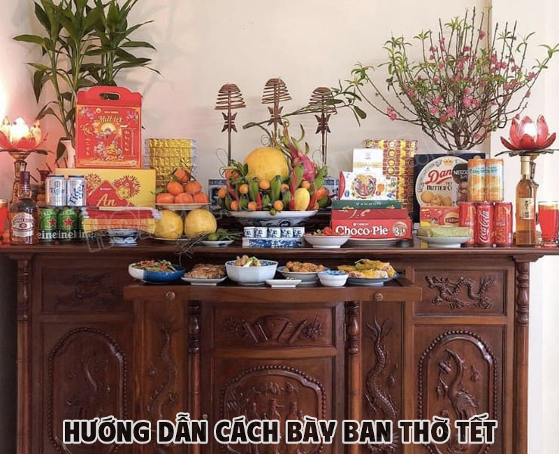 Các vật phẩm cần có trên ban thờ Tết