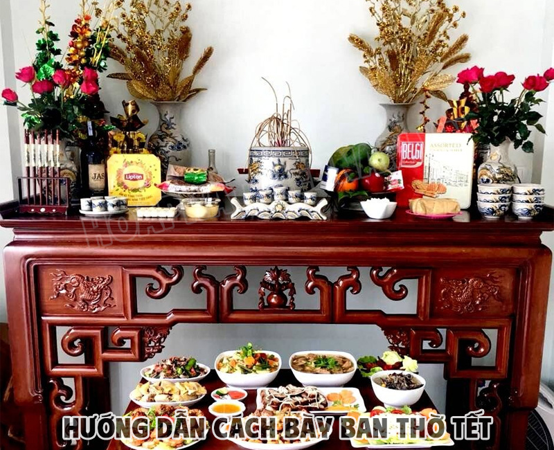 Bày ban thờ Tết theo từng vùng miền