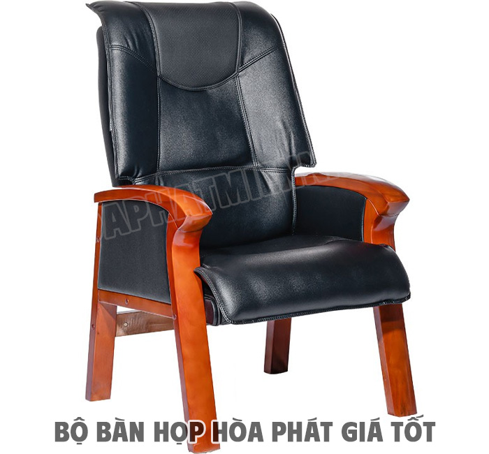 Ghế phòng họp Hòa Phát đệm da thật GH15