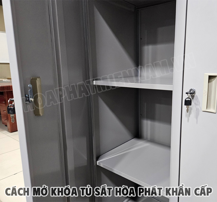 Cách mở khóa tủ sắt dạng ổ chìa cơ thông thường