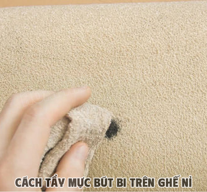 Các cách tẩy mực bút bi trên ghế nỉ hiệu quả