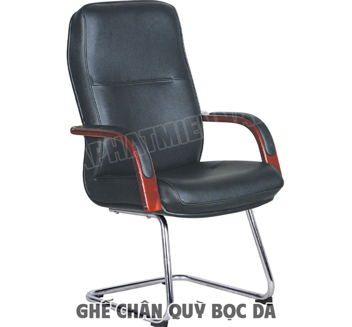 Ghế phòng họp hiện đại bọc da chân quỳ SL926