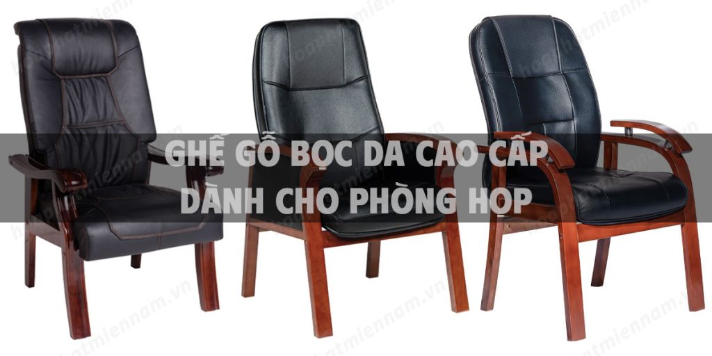 Ghế gỗ bọc da cao cấp dành cho phòng họp