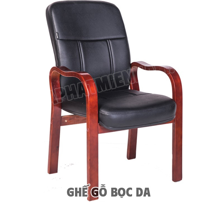 Ghế họp gỗ bọc da công nghiệp