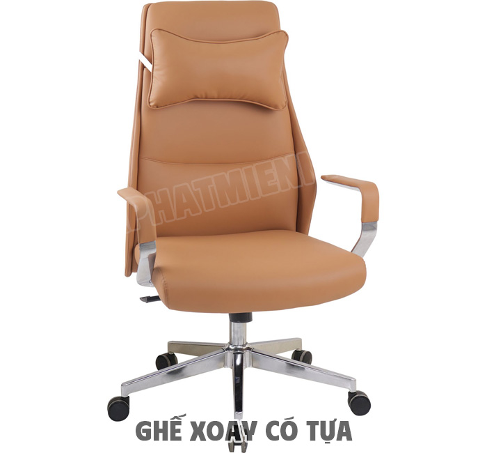 Ghế xoay tựa lưng da