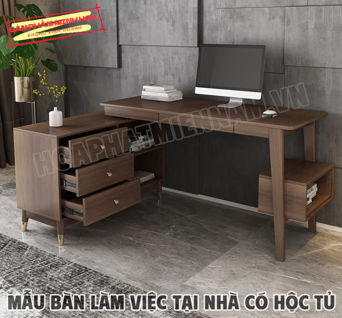 Cách Lựa Chọn Bàn Làm Việc Tại Nhà Có Hộc Tủ Phù Hợp