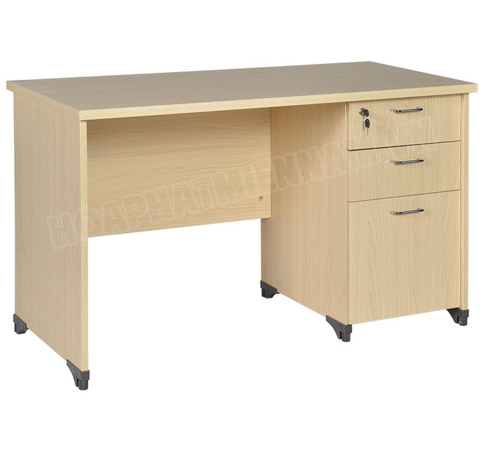 Bàn nhân viên gỗ công nghiệp hộc liền AT100SHL3D