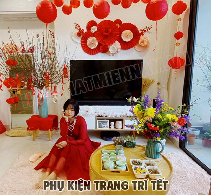 Trang trí Tết phòng khách