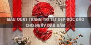 Mẫu quạt trang trí Tết đẹp độc đáo cho ngày đầu năm