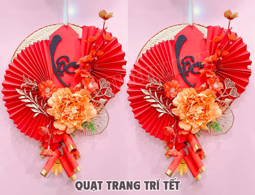 Cách làm quạt giấy trang trí Tết đơn giản tại nhà (nếu muốn)