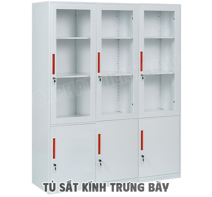 So sánh tủ sắt kính trưng bày và tủ truyền thống