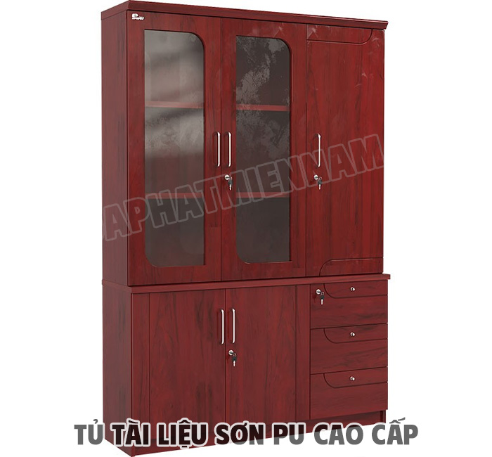 Tủ tài liệu gỗ công nghiệp sơn Pu DC1340H1