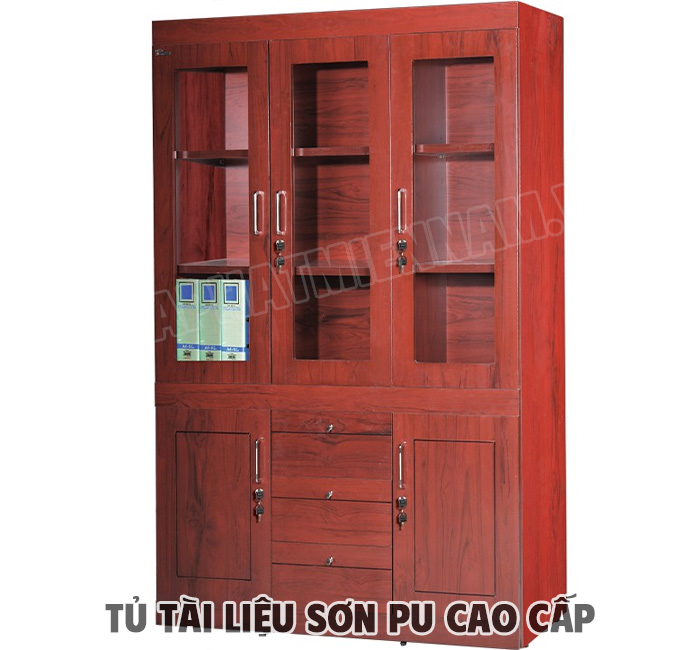 Tủ tài liệu 3 buồng sơn PU DC1350H10