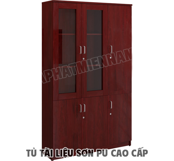 Tủ giám đốc văn phòng 6 cánh sơn PU DC1240H1R