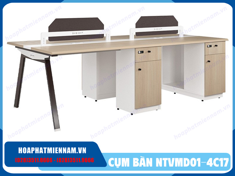 Module bàn làm việc 4 chỗ NTVMD01-4C17