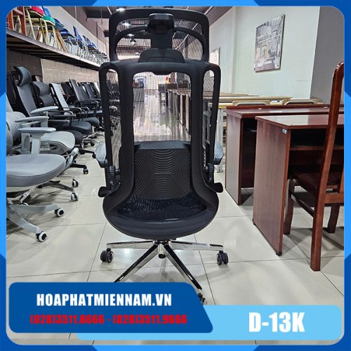 Ghế xoay văn phòng ngả lưng có tựa đầu D-13K
