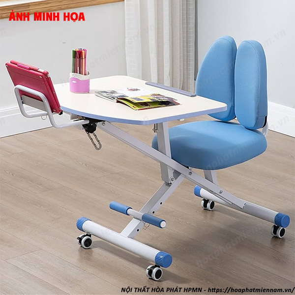 Bàn Học Có Bánh Xe Cho Trẻ Mẫu Giáo