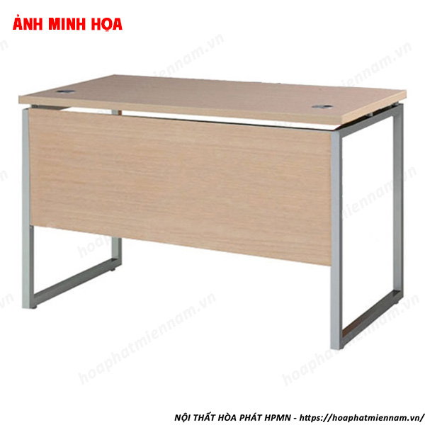 Bàn Nhân Viên Chân Sắt Hộp Yếm Gỗ Công Nghiệp HR120SC2