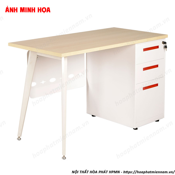 Xu Hướng Thiết Kế Bàn Làm Việc Chân Sắt Mặt Gỗ Có Hộc Hiện Đại