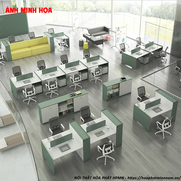 So Sánh Các Loại Bàn Làm Việc Chung Phổ Biến