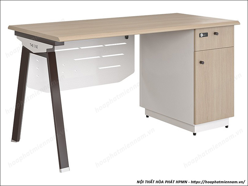 Bàn làm việc nhân viên Hòa Phát có hộc tủ NTV120SHLC17