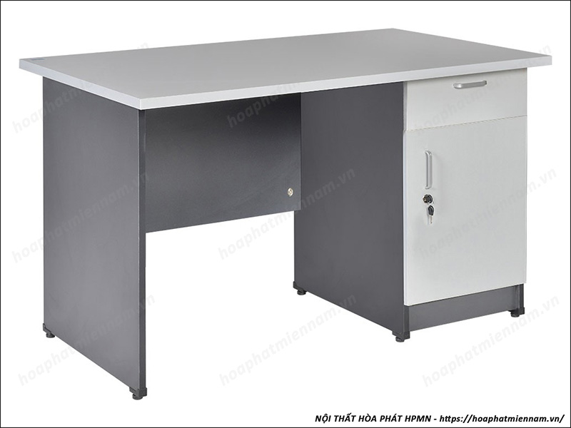 Bàn làm việc hộc liền gỗ công nghiệp HP120SHL3C