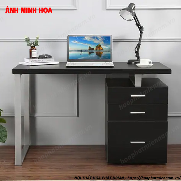 Bàn Làm Việc Nhỏ Có Hộc Tủ Cố Định