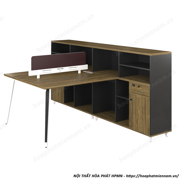 Cụm Bàn Làm Việc 2 Chỗ Có Tủ Lớn STMD04-2C16